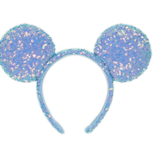 閃片藍色 Mickey 頭箍