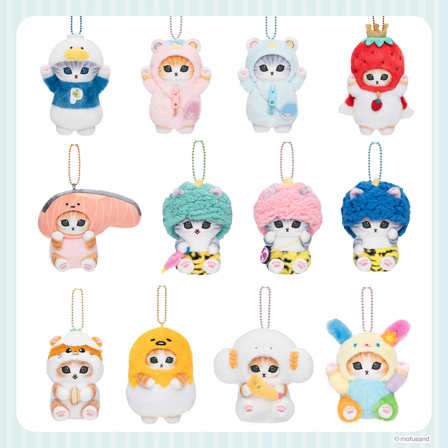 現貨 特價 Mofusand x Sanrio 限定|第2回 公仔匙扣