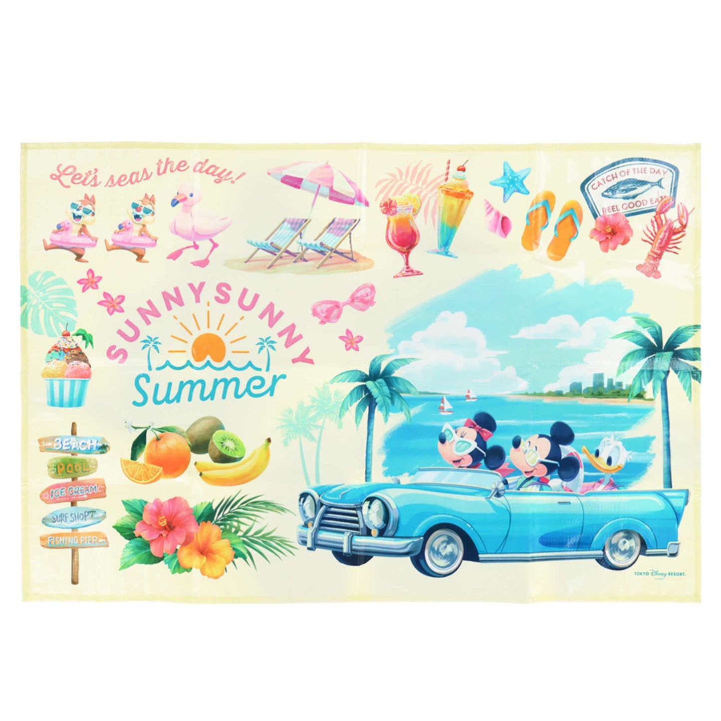 野餐墊/ 盲抽襟章(2個入)/ 雙面索袋 SUNNY SUNNY SUMMER