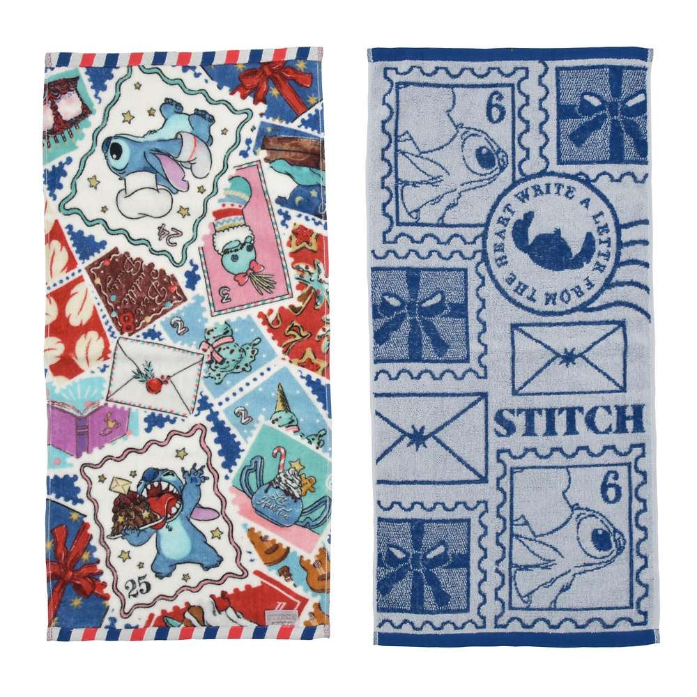 DISNEY CHRISTMAS HOLIDAY SEASON COLLECTION Stitch/ Lady/ Ms bunny 長毛巾Set