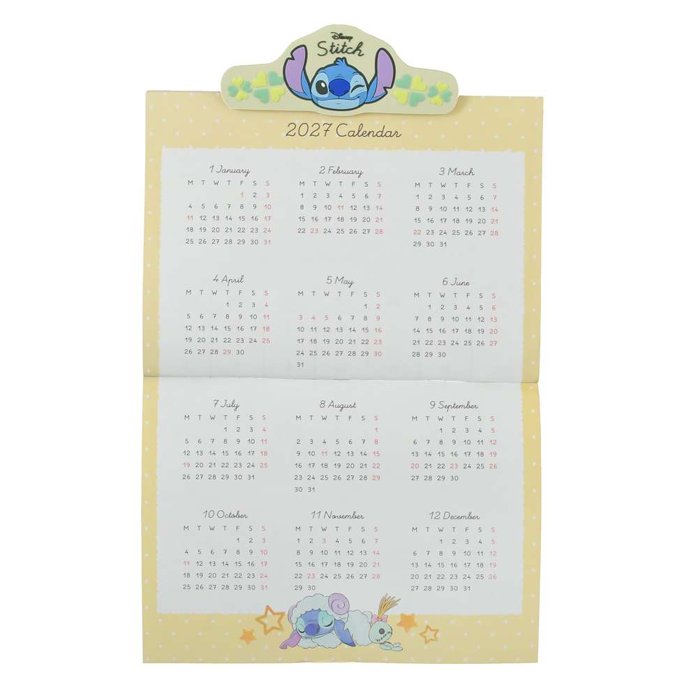Stitch 掛牆月曆連磁石夾仔 CALENDARS & ORGANIZERS 2026