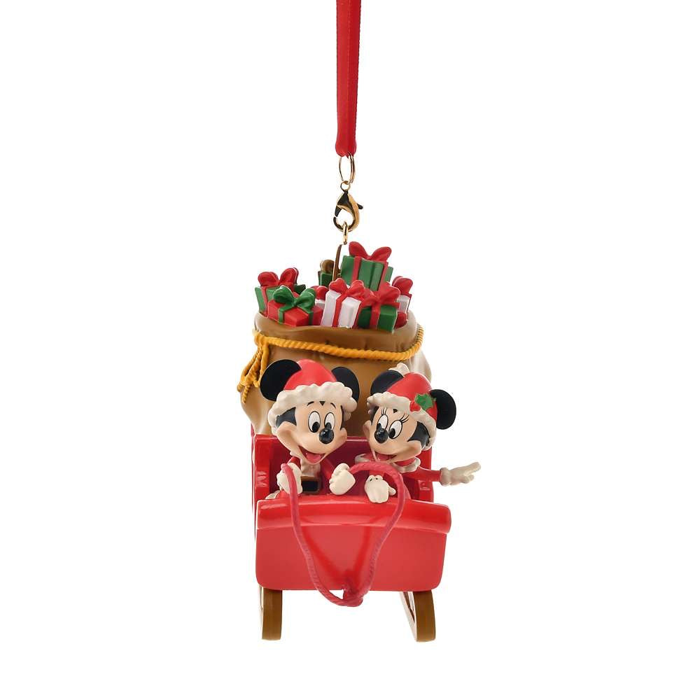 Mickey & Minnie 雪橇 - Ornament 2025