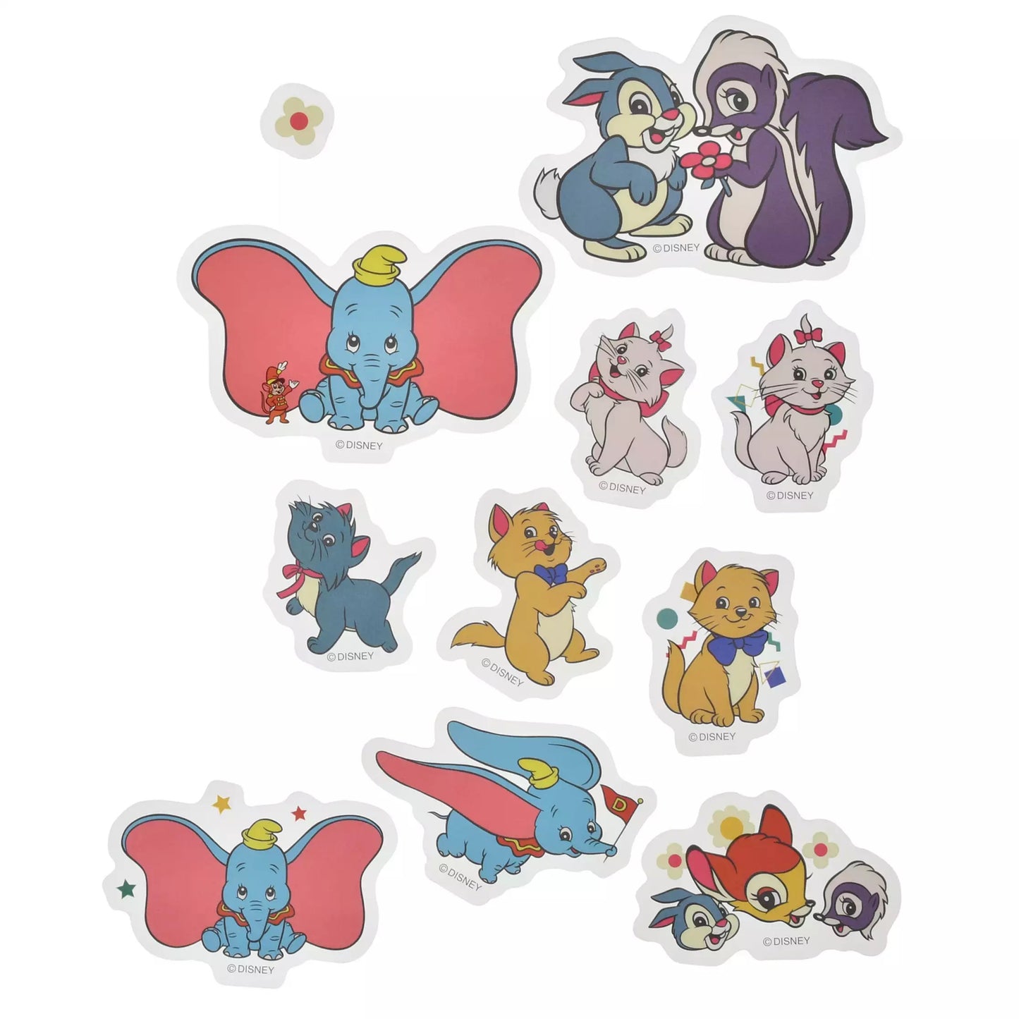 Baymax/ Stitch/ Marie & Dumbo & Bambi/ Princess 大貼紙套裝 Sticker Collection