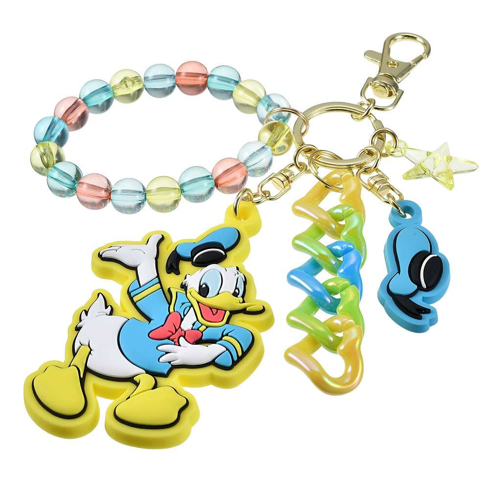 Key chain Fes 三眼仔/ Baymax/ Donald/ Stitch 珠鏈心心匙扣