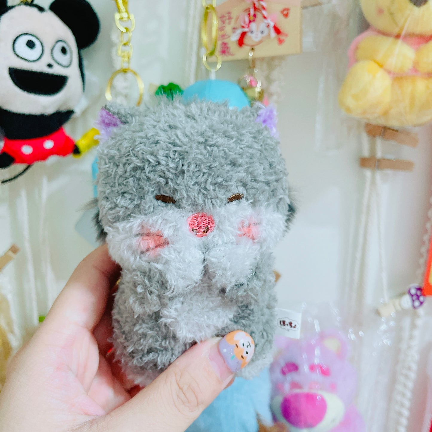 現貨 咪咪咀笑公仔吊飾 ほっちょ Stitch/Pooh/ Marie/ Lucifer
