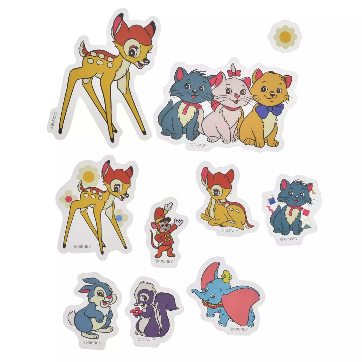 Baymax/ Stitch/ Marie & Dumbo & Bambi/ Princess 大貼紙套裝 Sticker Collection