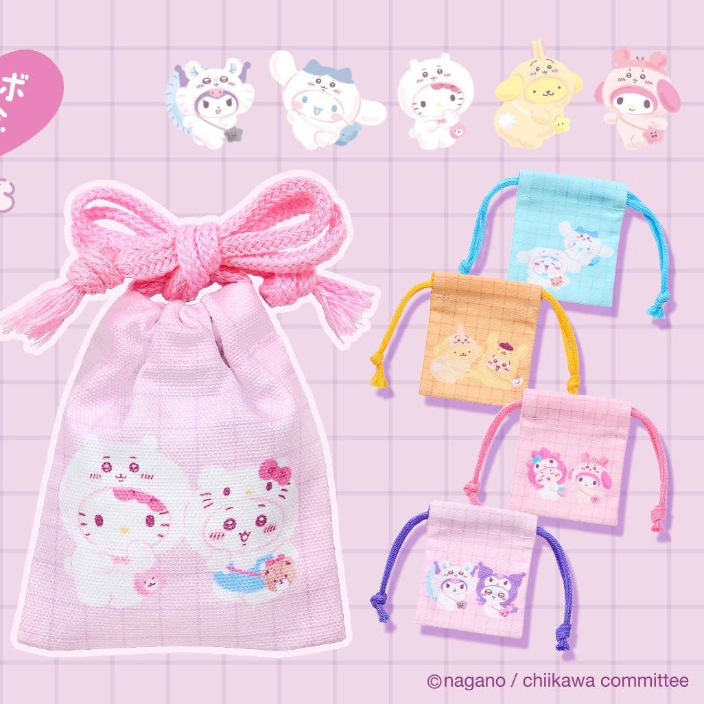 贈品 Chiikawa x Sanrio 小可愛 小索袋*隨機一款
