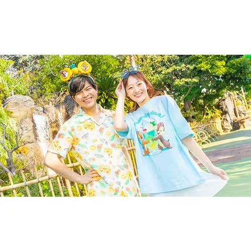 藍色Tee - DisneyLand 園區 Hello Hello Summer