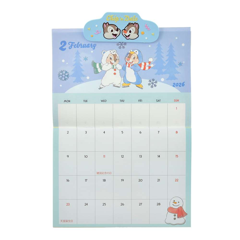 Chip & Dale 掛牆月曆連磁石夾仔 CALENDARS & ORGANIZERS 2026
