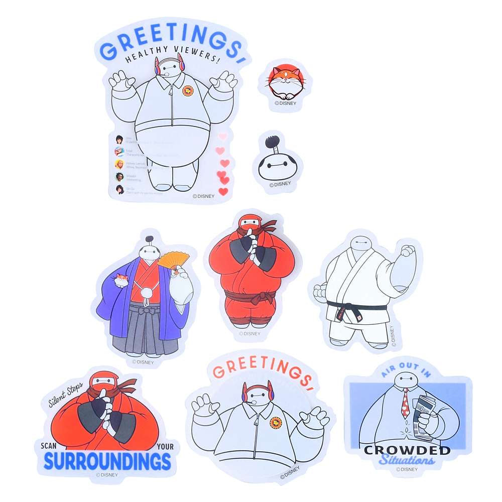 公主集合/ 雜錦款/ Baymax 大貼紙套裝 Sticker Collection