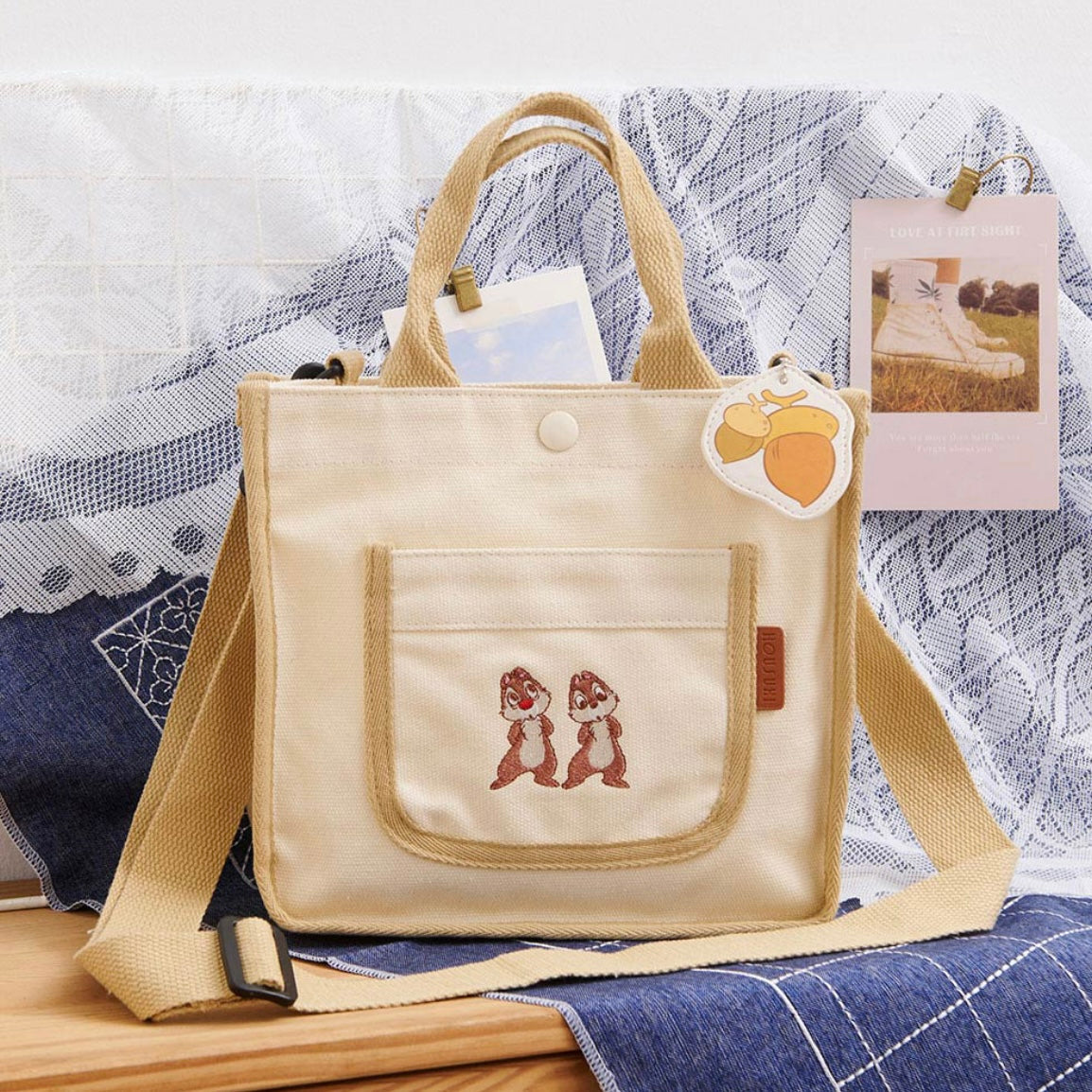 Chip & Dale/ Pooh/ Mickey 台灣 2 Way 袋
