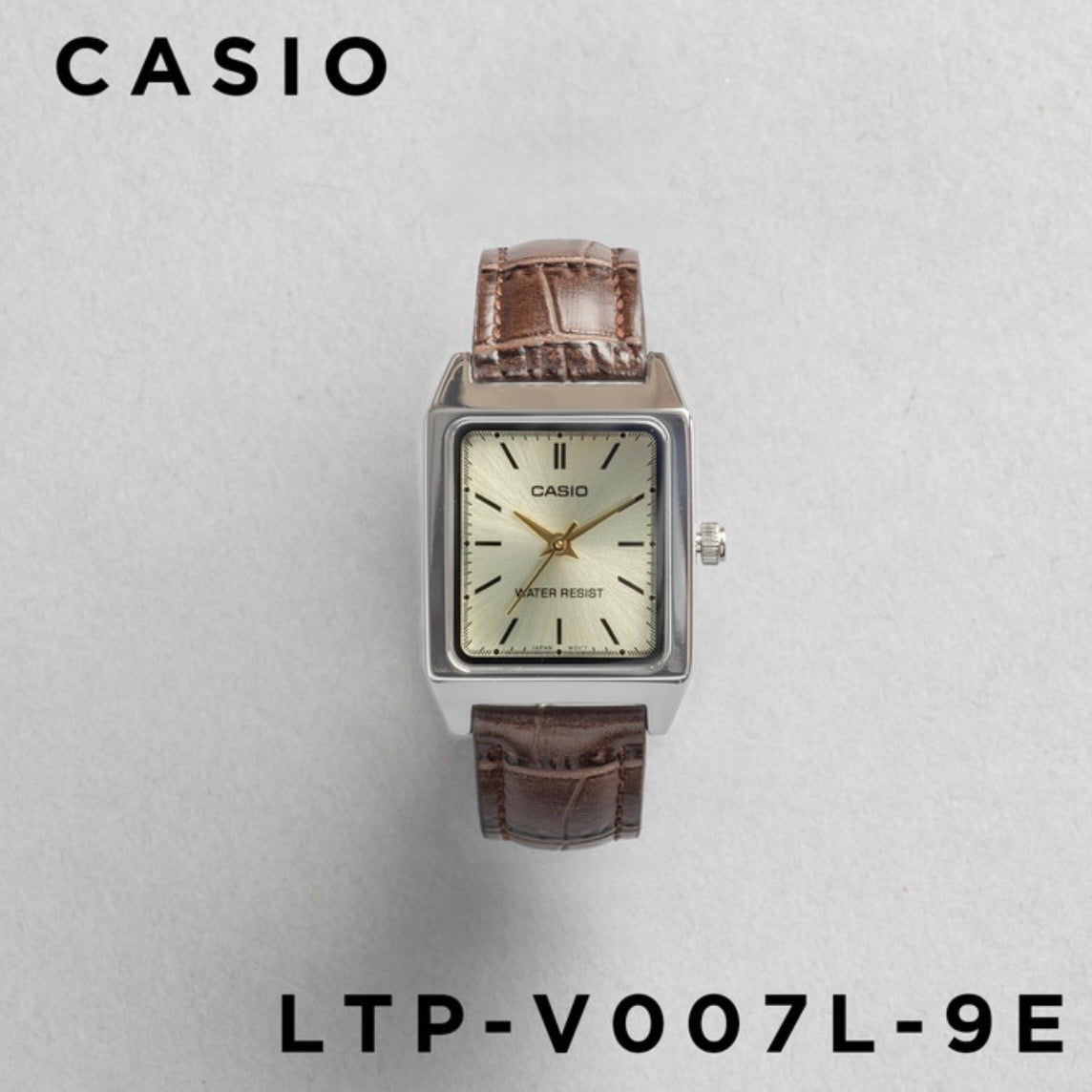 CASIO | LTP-V007L 方型復古皮帶手錶 7色