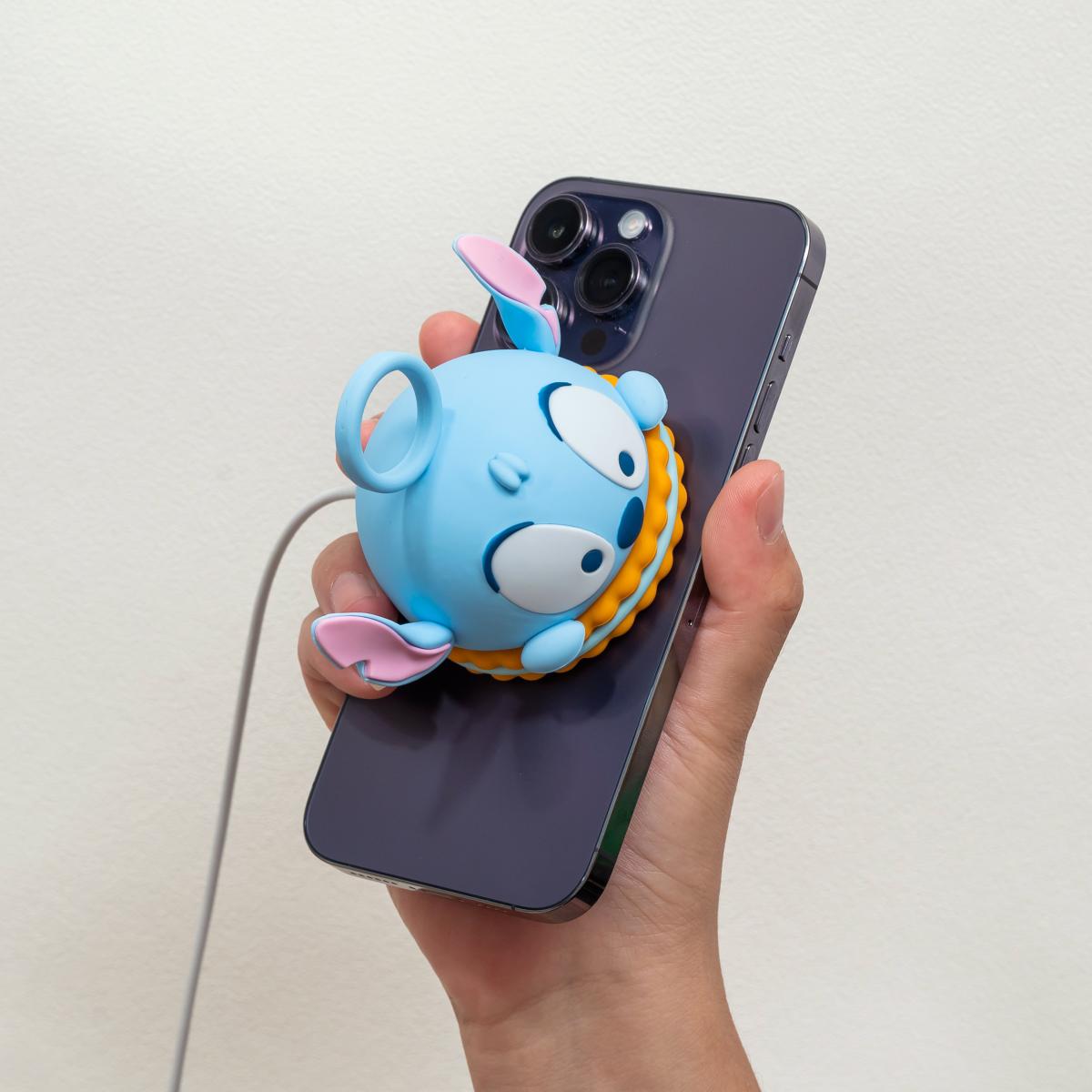 特價 台灣 infoThink Disney系列餅乾造型Magsafe磁吸充電座 三眼仔Alien/ 史迪奇Stitch/ 維尼 Pooh/ 熊抱 Lotso