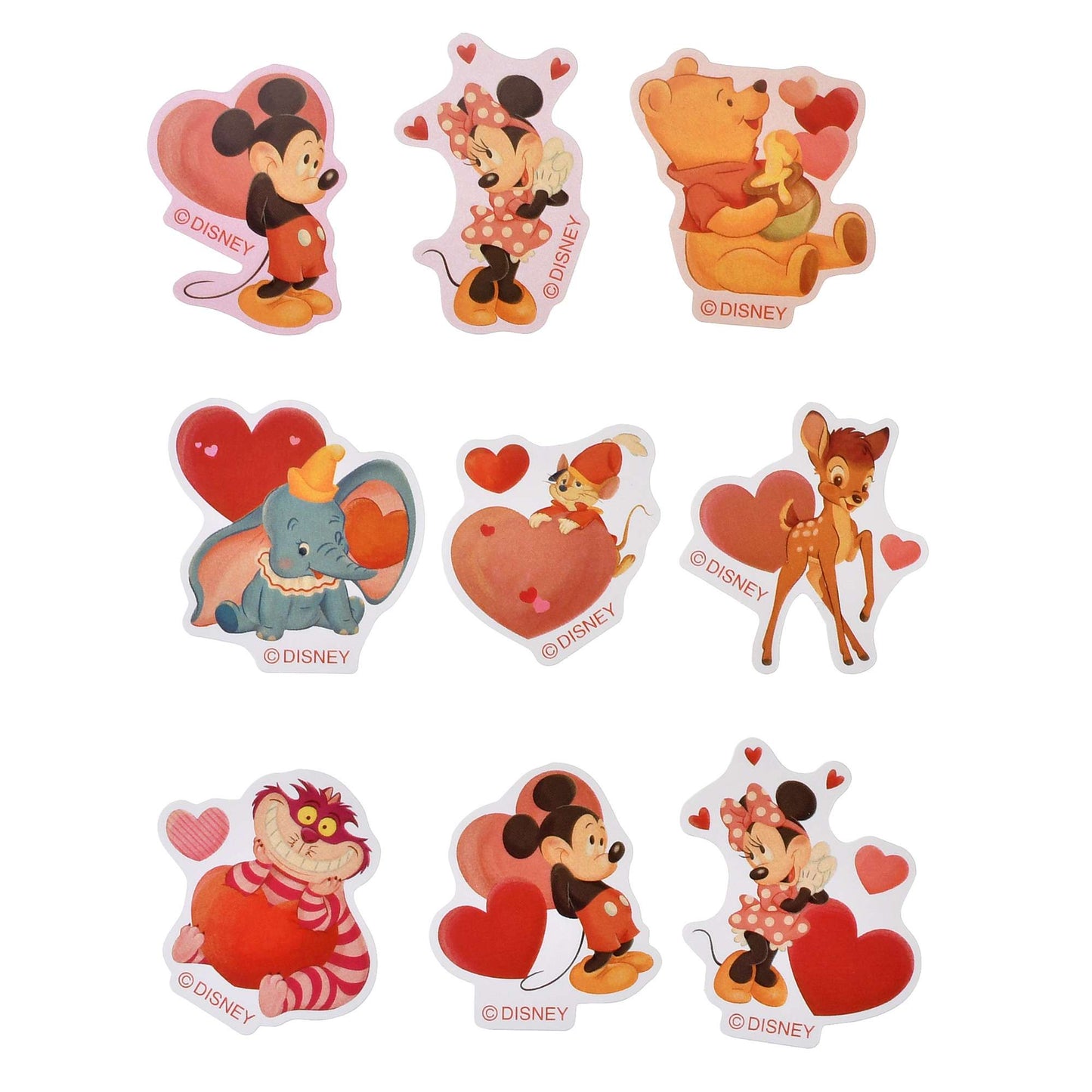 心心款 Disney & Friends 貼紙Set Sticker Collection