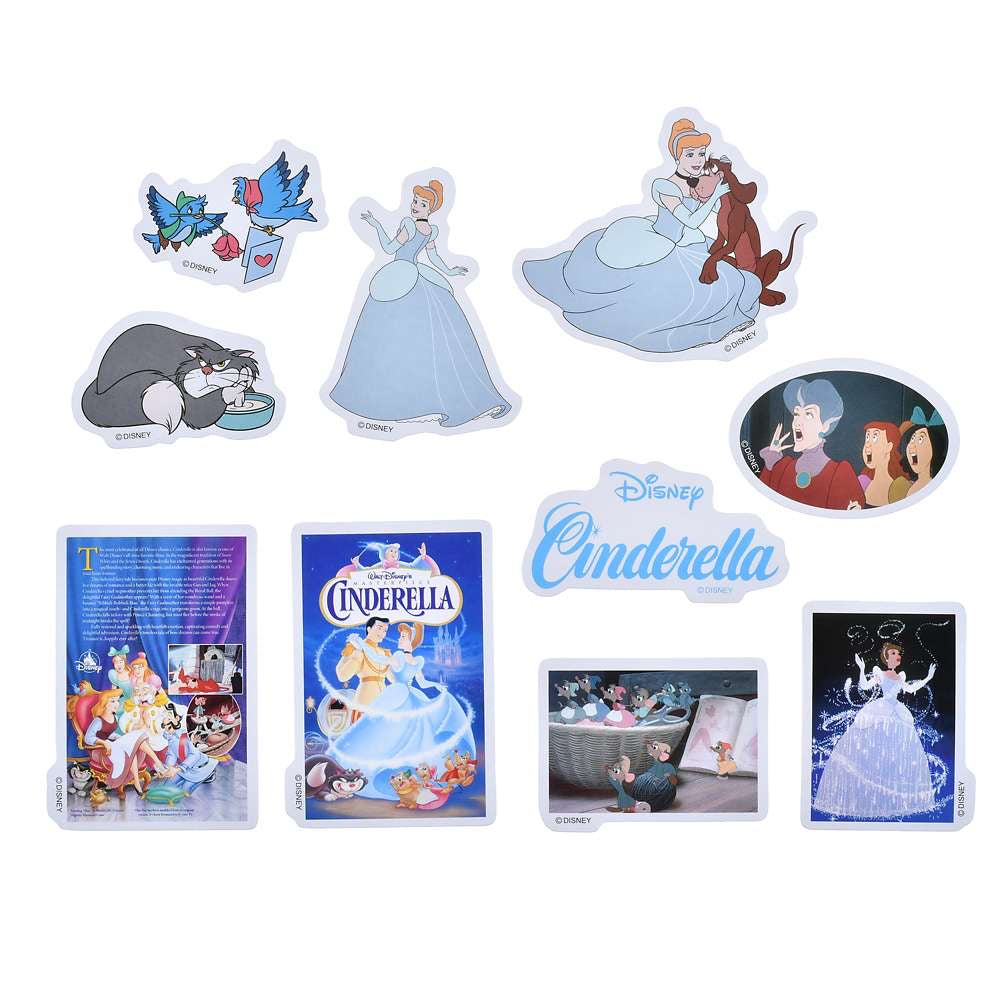 Cinderella VHS Sticker Set Sticker Collection