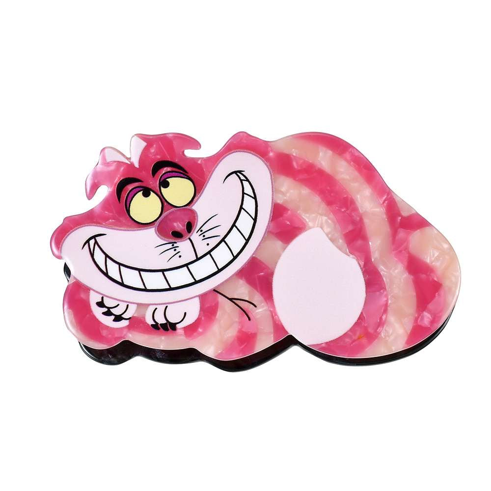 妙妙貓 雙面夜光髮爪夾 - Cheshire Cat