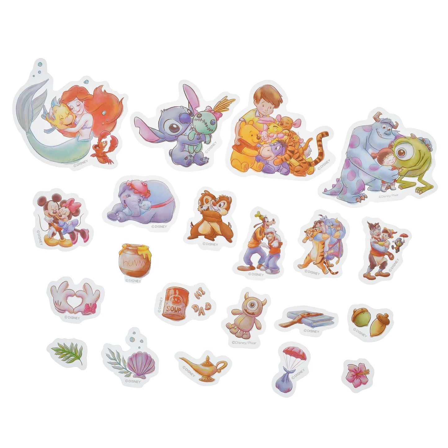 Beauty & the Beast/ Disney Cat/ MU/ Disney & Friends/ Space Mickey & Friends 大貼紙套裝