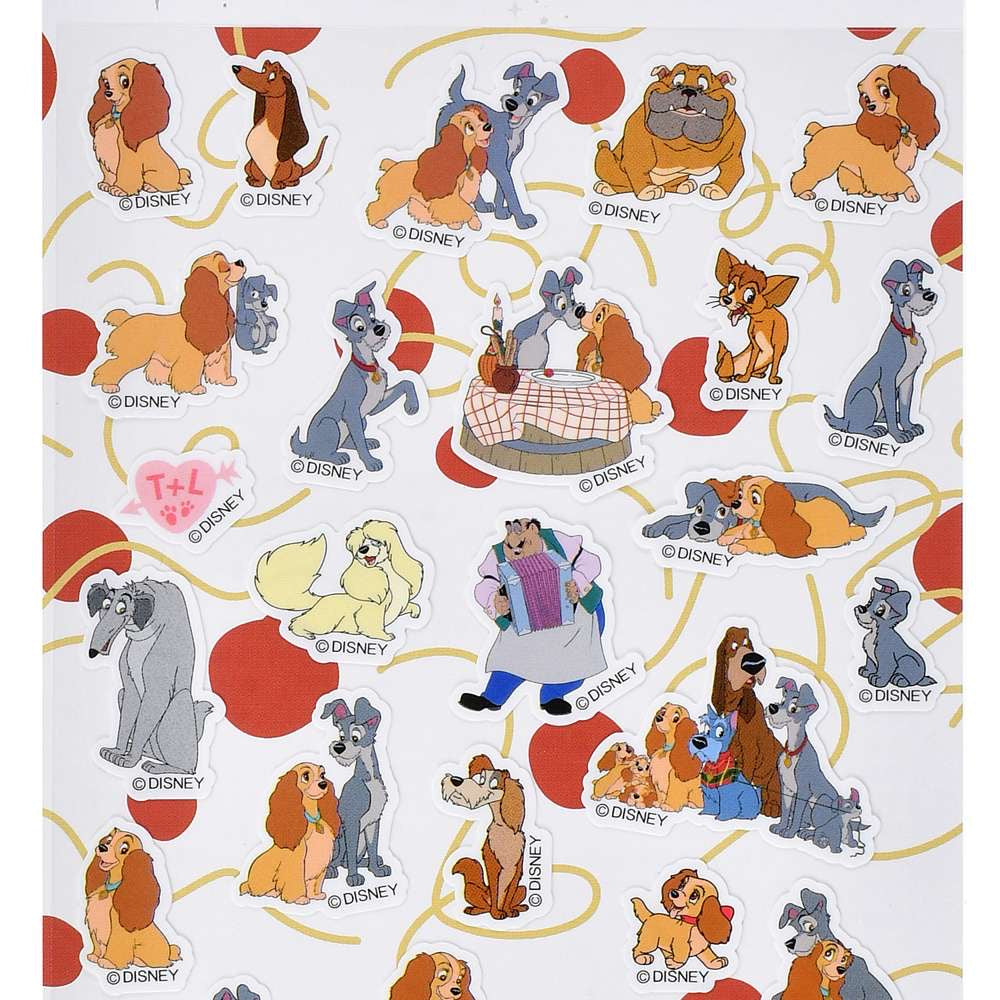 Pooh & Friends/ Stitch/ 101斑點狗 & Lady & The Tramp/ Lady & Tramp 貼紙