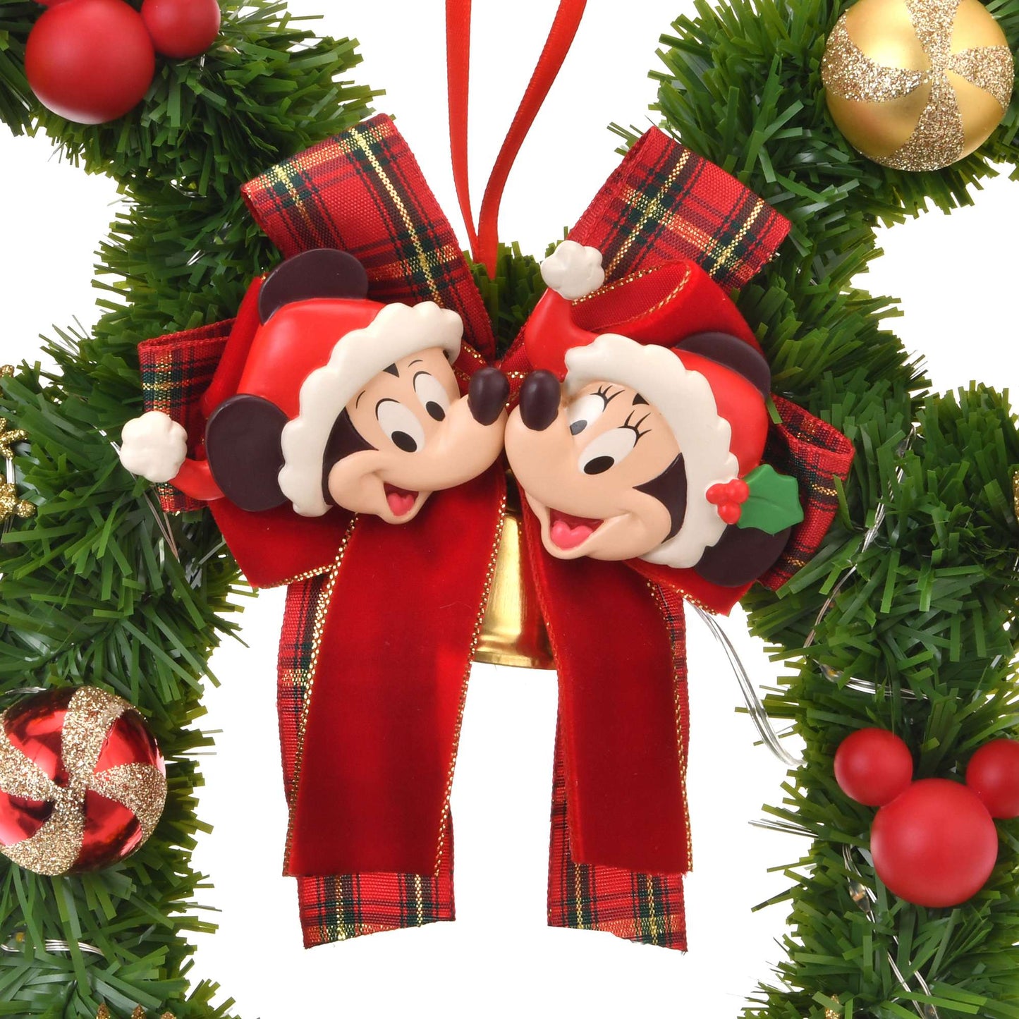 Mickey & Minnie LED 聖誕花環(28cm)| Disney Store Christmas 2025