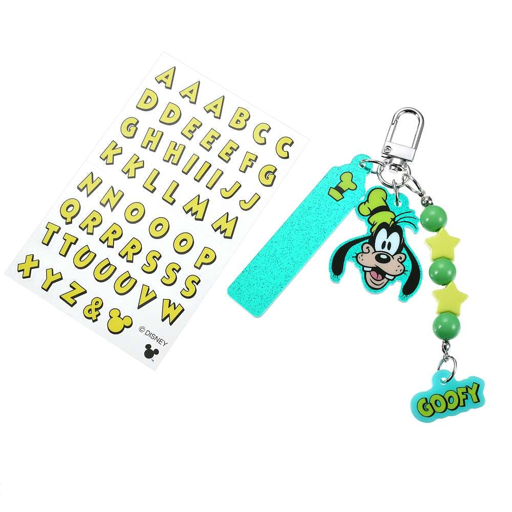 Mickey/ Chip & Dale/ Goofy/ Donald 名字貼鎖匙扣