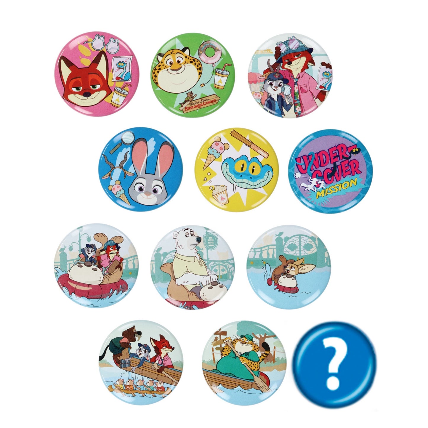 盲抽襟章 (1包2個)|ZOOTOPIA WORLD UNDERCOVER MISSION