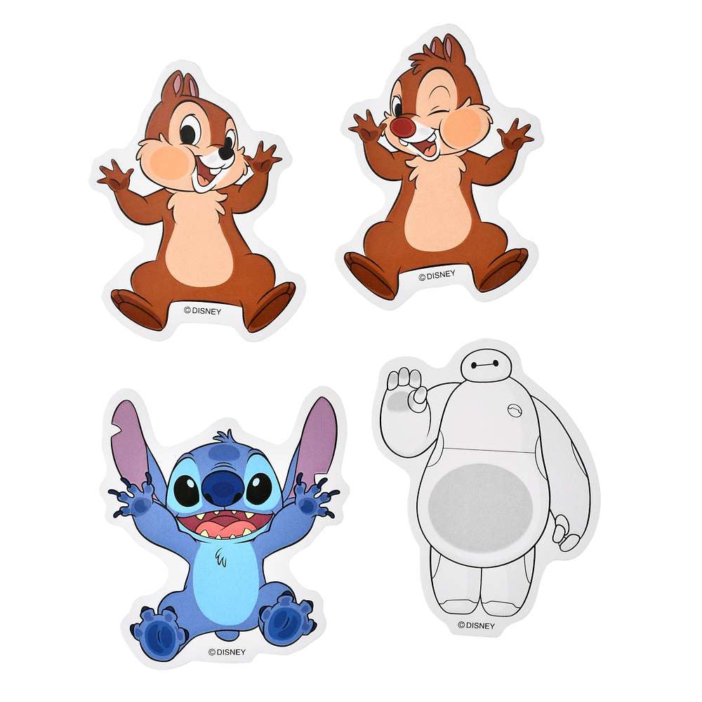 Pooh/ Chip & Dale/ Alice/ 公主裙/狐狸們/ Chip Dale & Baymax & Stitch 大貼紙Set