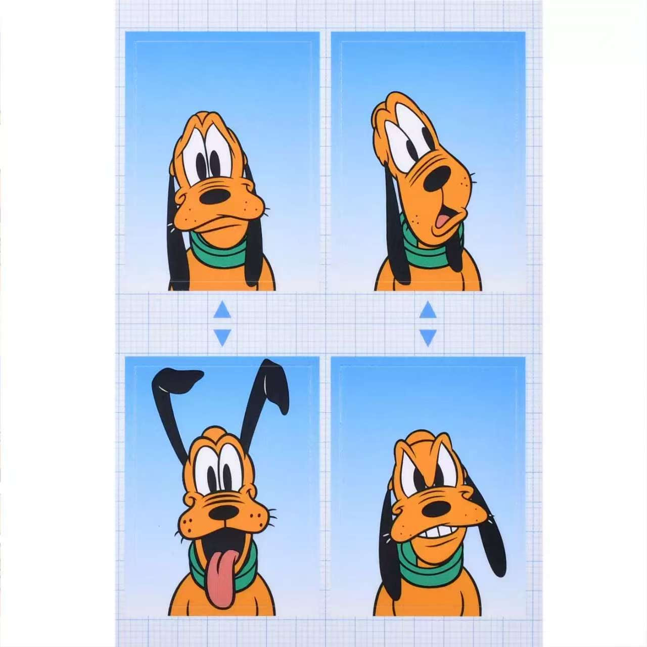 Marie/ Olaf/ Pluto 證件相貼紙 Sticker Collection