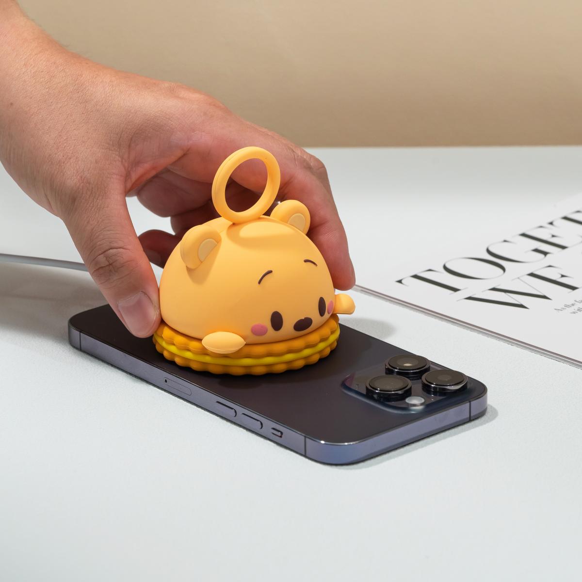 特價 台灣 infoThink Disney系列餅乾造型Magsafe磁吸充電座 三眼仔Alien/ 史迪奇Stitch/ 維尼 Pooh/ 熊抱 Lotso