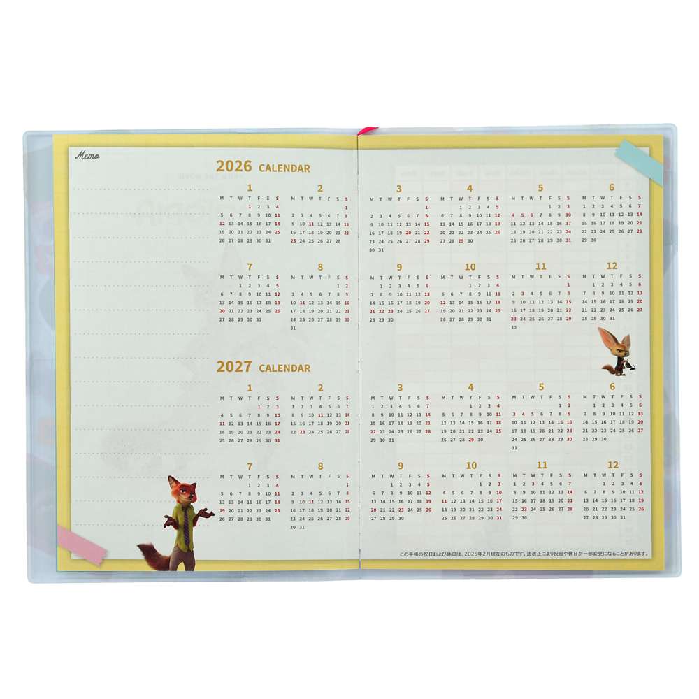 Zootopia B6 Schedule Book CALENDARS & ORGANIZERS 2026