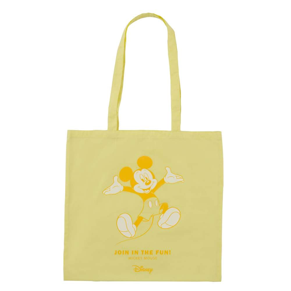 粉紅色/粉藍色/ 粉綠色/ 粉黃色/ 粉紫色/ 灰色 Mickey Tote Bag