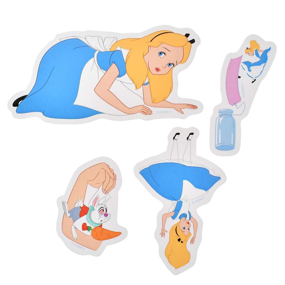 Pooh/ Chip & Dale/ Alice/ 公主裙/狐狸們/ Chip Dale & Baymax & Stitch 大貼紙Set