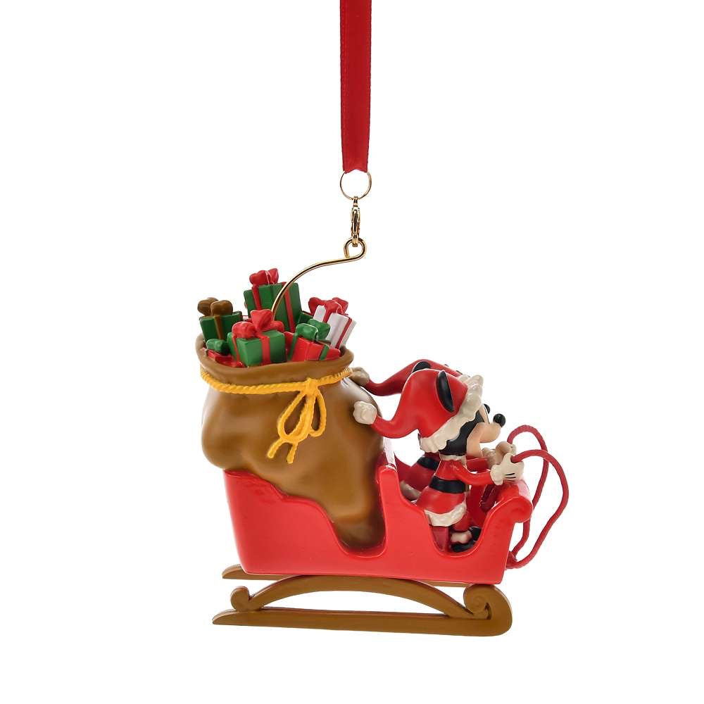 Mickey & Minnie 雪橇 - Ornament 2025
