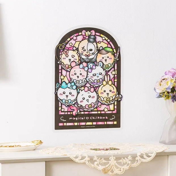 25/10 Chiikawa 小可愛 超魔法系列 彩色玻璃風格 集合 Wall Sticker