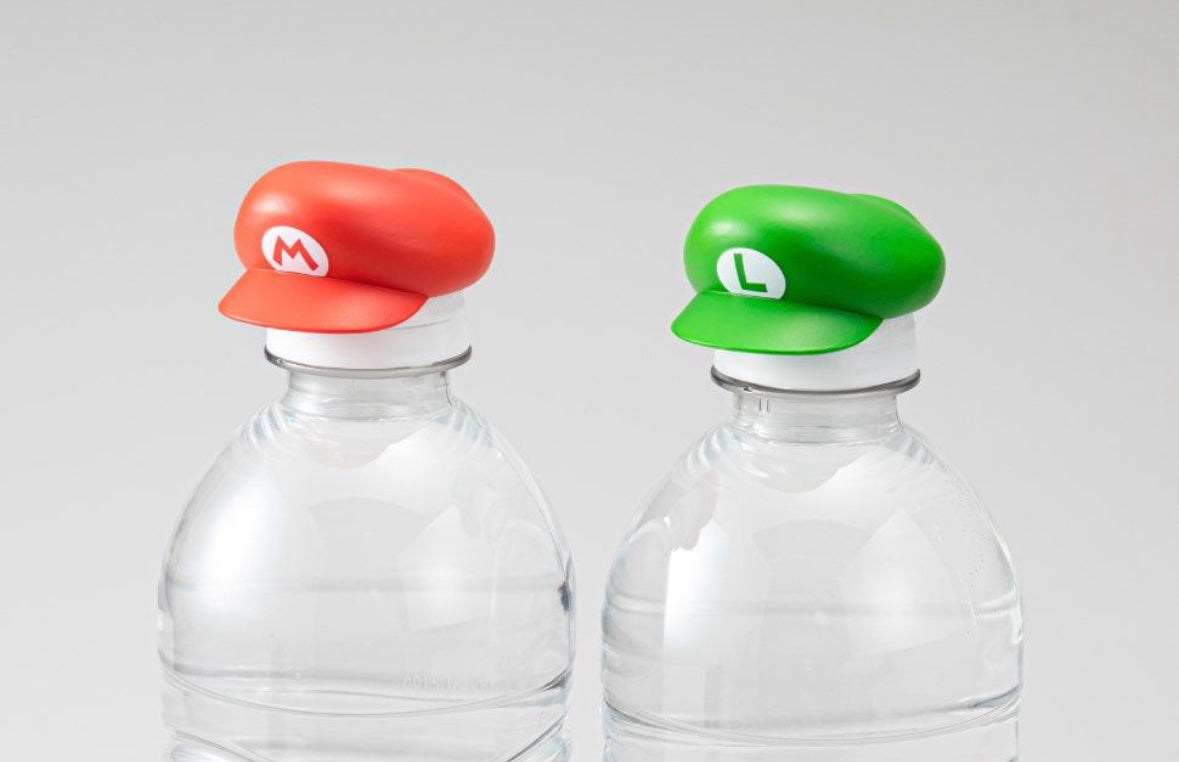 現貨 日本限定 馬里奧兄弟 Super Mario水樽蓋一套(紅&綠)