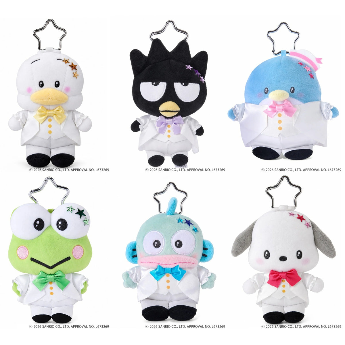 GRL x Sanrio Hapidanbu 男團公仔掛飾