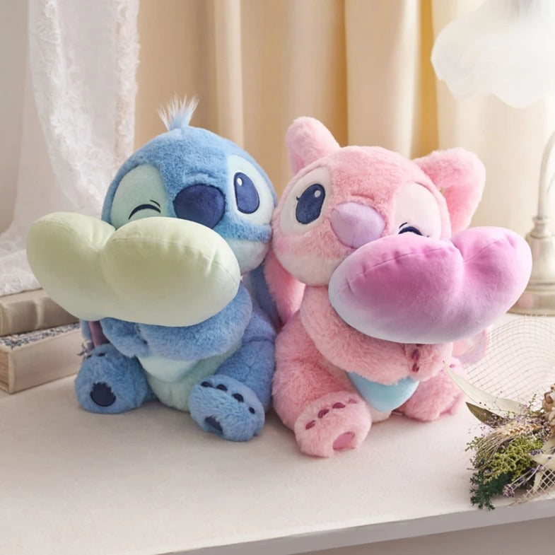 Stitch/ Angel 抱心心公仔 にこにこはーちょ