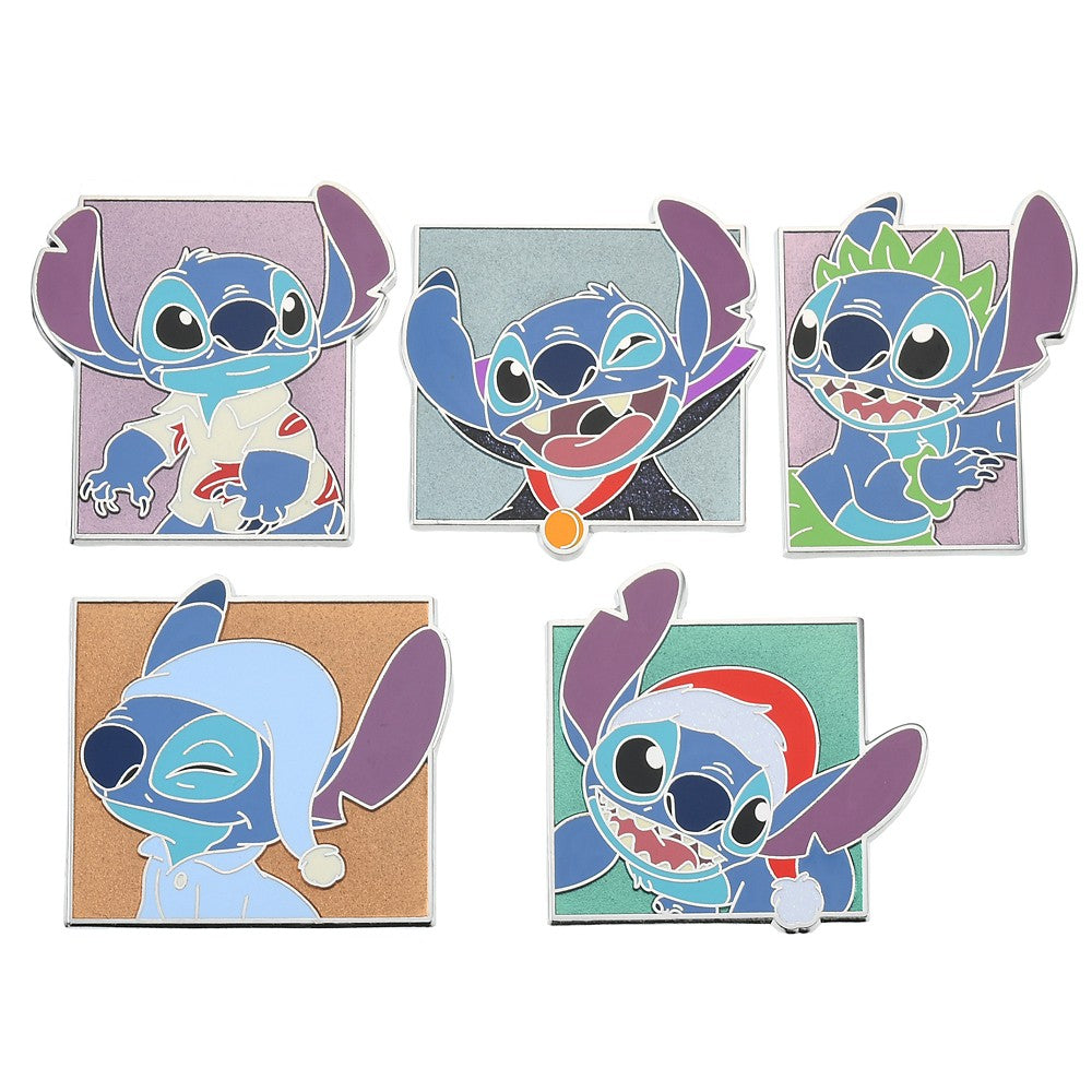 盲盒襟章 (1盒2 Pin)Disney Stitch&Scramp OHANA LIFE