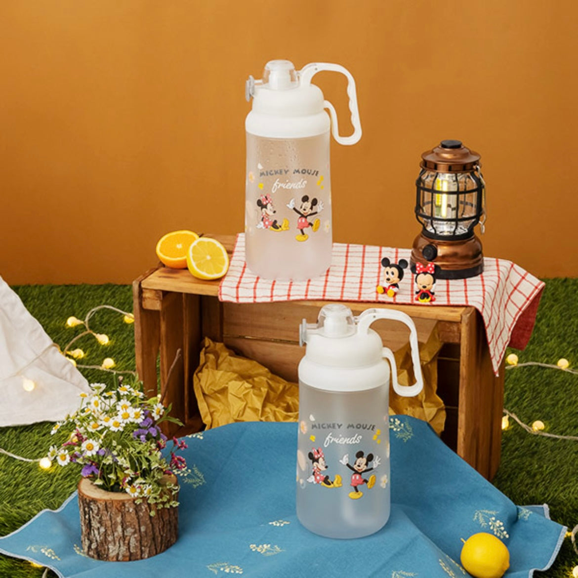 台灣 大容量彈蓋水樽 2000ml Pooh / Mickey & Minnie