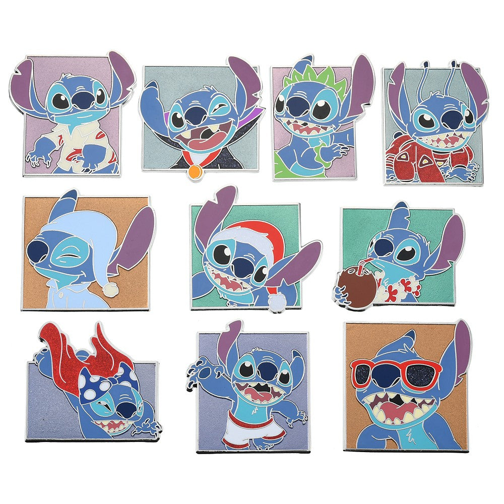 盲盒襟章 (1盒2 Pin)Disney Stitch&Scramp OHANA LIFE