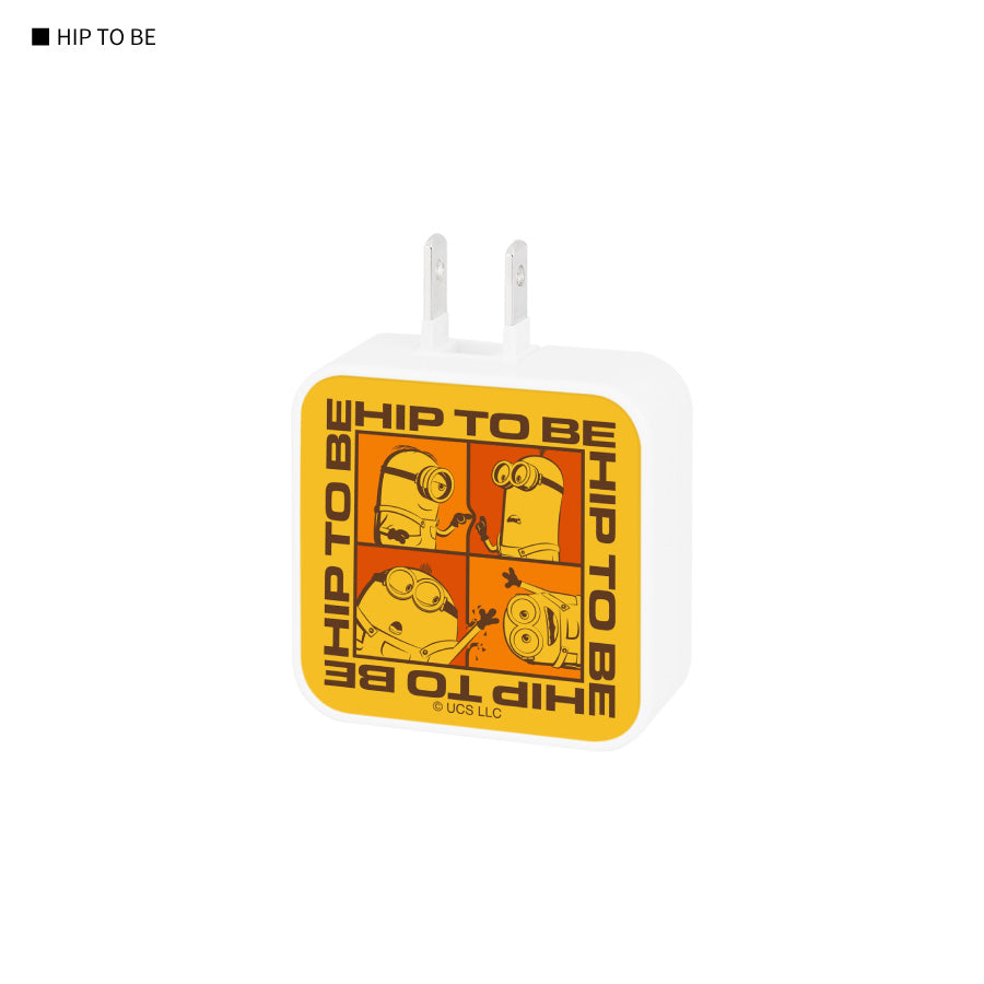 Minions 2腳日本用 USB / USB Type-C AC Adapter (旅行用)