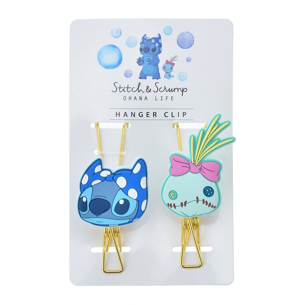 現貨 掛勾夾Set Disney Stitch&Scramp OHANA LIFE