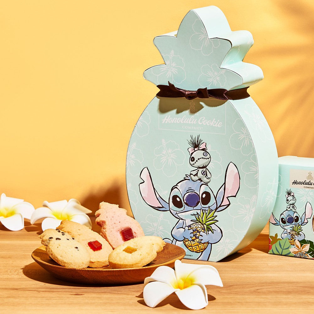 菠蘿型曲奇禮盒 Disney Stitch&Scramp OHANA LIFE