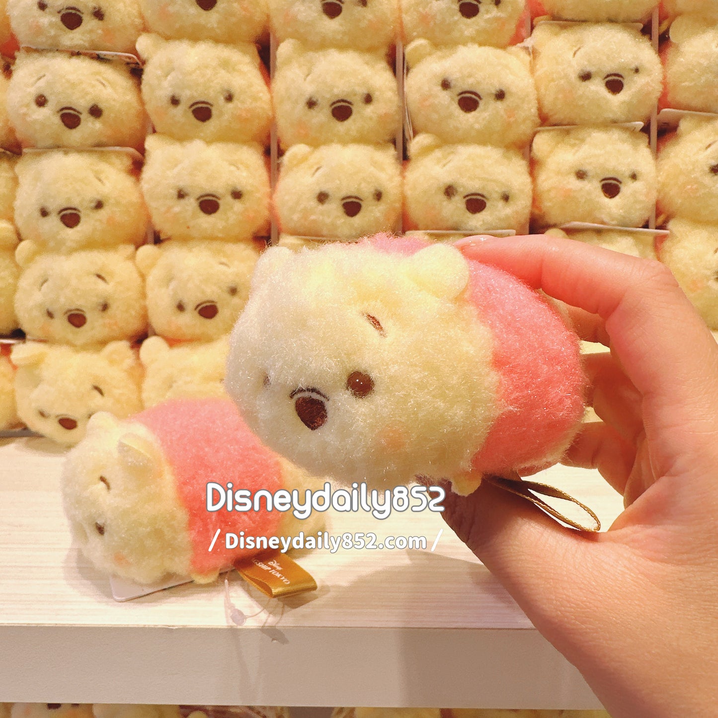 東京限定 毛茸茸 害羞 Pooh Tsum Tsum