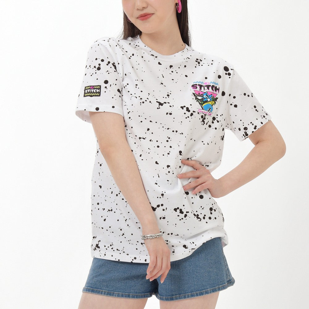 大人短袖Tee Disney Stitch&Scramp OHANA LIFE
