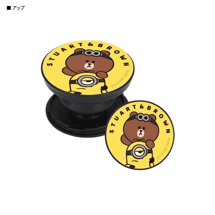 BROWN&MINIONS POCOPOCO 伸縮多用途 Phone Ring