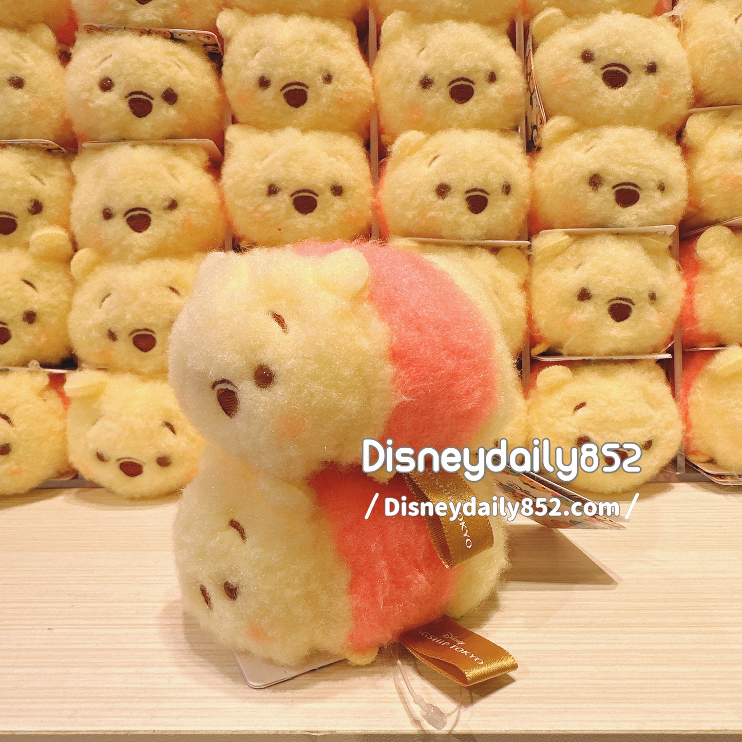 東京限定 毛茸茸 害羞 Pooh Tsum Tsum