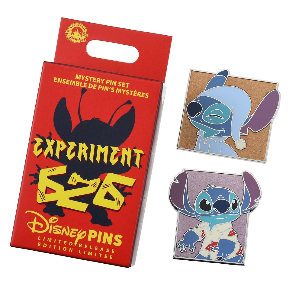盲盒襟章 (1盒2 Pin)Disney Stitch&Scramp OHANA LIFE