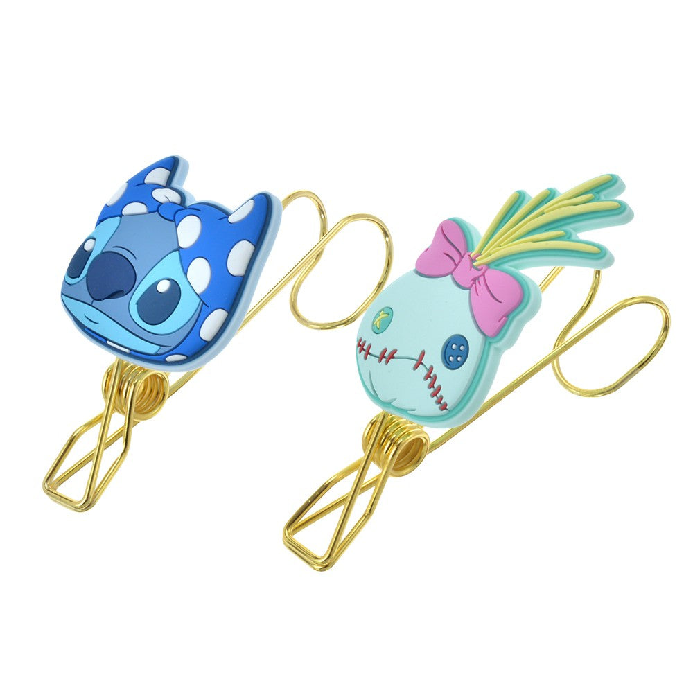 現貨 掛勾夾Set Disney Stitch&Scramp OHANA LIFE