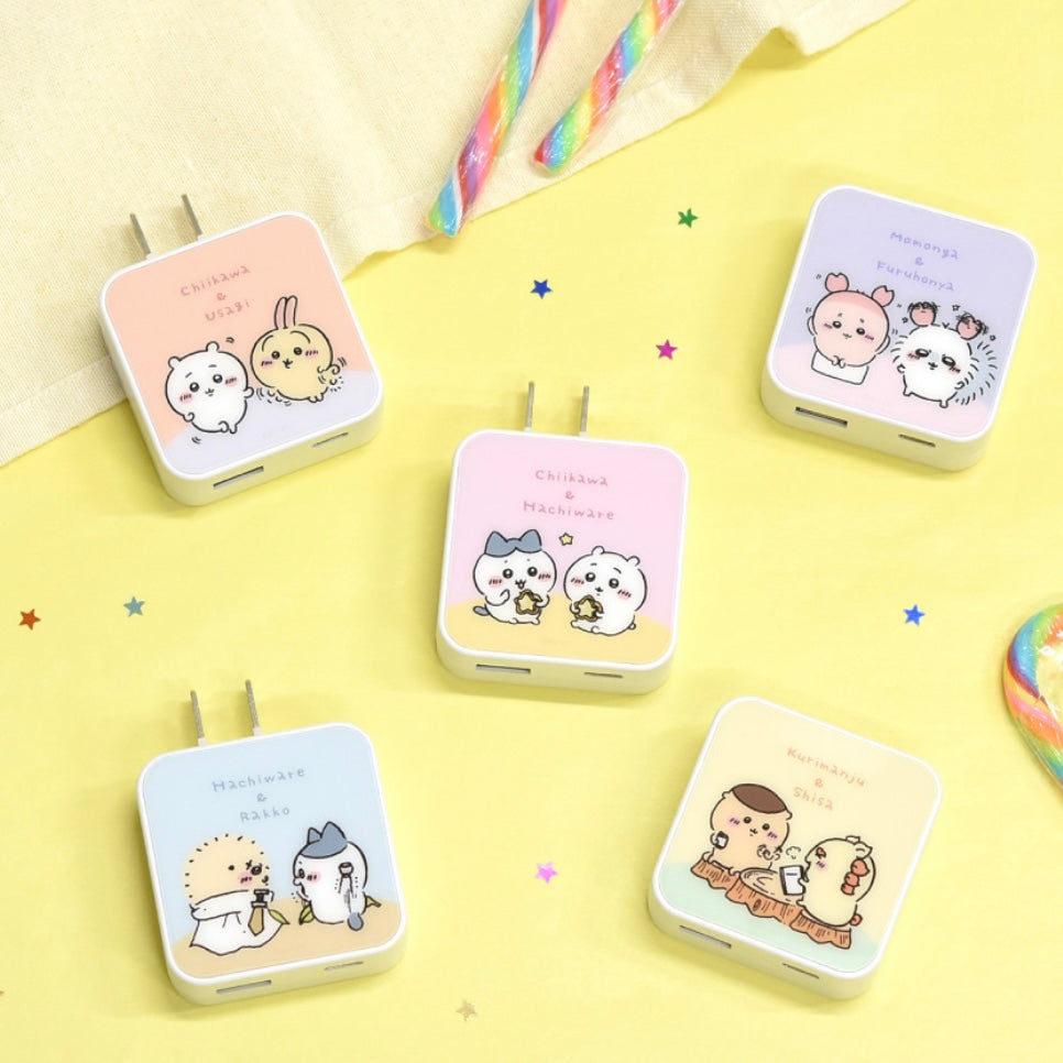 Chiikawa 2腳日本用 USB / USB Type-C AC Adapter (旅行用)