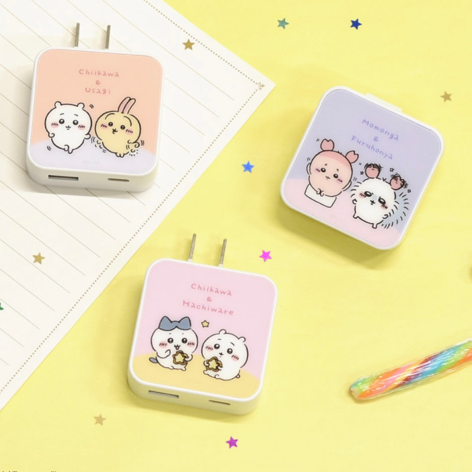Chiikawa 2腳日本用 USB / USB Type-C AC Adapter (旅行用)